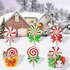 Nuevo letrero de suelo navideño con diseño de cachorro Grinch, letrero impermeable para césped de fiesta al aire libre, jardín