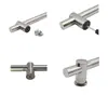 Manija Universal de Acero Inoxidable con Espaciado Ajustable entre Agujeros, Manija para Puertas de Vidrio, Manija de un Solo Lado/Doble Lado, Manija para Puertas de Madera, Puertas de Hierro y Puertas de Entrada Principal