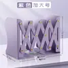 Suporte retrátil para livros, suporte dobrável para livros, prateleira de ferro para livros, tamanho simples para mesa, dobrável para alunos do ensino médio