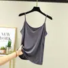 Camisola de Modal para Mulheres, Sem Mangas e Decote V, Roupa Íntima para Primavera e Verão, Camiseta Regata de Tamanho Grande, Estilo Garota Spicy