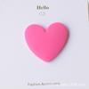 Funda para teléfono móvil de gran venta, accesorios de resina con forma de corazón grande, clip de agarre, accesorios DIY