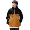 Chaqueta 2025 para Hombres y Mujeres en Otoño e Invierno Exterior Forro de Terciopelo Chaqueta Holgada con Capucha Cortavientos e Impermeable Chaqueta para Montañismo