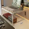 Soporte para monitor de computadora, soporte de enfriamiento para laptop, base para pantalla de escritorio, organizador de escritorio