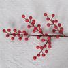 Fruta de la fortuna artificial, fruta de acebo, decoración de Año Nuevo para el hogar, cubo de bendición, flor de bocadillo de Año Nuevo, fruta roja rica, flor artificial al por mayor