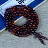Coloring palo de rosa pulsera de mano pulsera de palo de rosa laosiano cuentas de oración de palo de rosa de mano para hombres mujeres juego cultural cuentas budistas fabricante