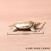 Latón Puro Tortuga de Caparazón Blando Tortuga Tortuga Vieja Retro Cultural Creativo Regalo Decoración del Hogar Escritorio Mascota de Té Artesanía Adorno