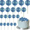 20 Piezas Doradas Bolas de Burbuja para Pastel Enchufe Decoración para Boda Aniversario Fiesta de Cumpleaños Traje