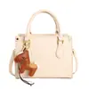 Bolsa de mão transfronteiriça com padrão de lichia para mulheres, nova moda 2026, grande capacidade, versátil, pequena, de ombro, crossbody, bolsa Kelly