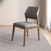 Mesa de jantar e cadeiras de madeira maciça, cadeiras de jantar nórdicas, bancos modernos minimalistas de luxo leve para casa, cadeiras com encosto, cadeiras casuais modernas para hotel