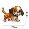 Nuevos Adhesivos de Tela Bordados Serie Cachorros Moda Dibujos Animados Transfronterizos Lindo Bordado a Máquina Etapas Accesorios Ropa Infantil Parches