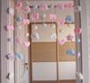 Cortina de Puerta Yunbeier en Polvo Habitación Infantil Dormitorio Habitación Decoración de Pared de Cortina Corazón de Niña Ins Fengyunduo Cortina Creativa