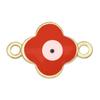 Joyería coreana, accesorios de aleación para hacer uno mismo, collar de gota de aceite de ojo de diablo, pulsera, accesorios colgantes dobles, venta al por mayor transfronteriza