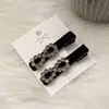 Estilo Coreano Elegante Outono e Inverno Laço Flocado Diamante Franja Grampo de Cabelo Clássico Diário Casual Moda Design Clipe Lateral