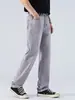 Roupas Masculinas Fengshe / 2026 Primavera e Outono Novidade Tendência Versátil Estilo Americano Jeans Solto Calça Reta de Perna Larga Calça Longa