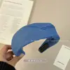 Diadema de Tela Suave y Fresca con Borde Deshilachado de Mezclilla para Mujer, Nueva Versátil Elegante Diadema Ancha 2026 que Hace que la Cara se Vea Más Pequeña, Diadema Pinza para el Cabello
