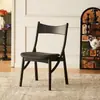 Sillas Vintage Creativas para la Sala de Estar, Sillas de Comedor de Madera Maciza con Respaldo, Sillas de Escritorio de Hotel de Lujo Ligero Estilo Antiguo de Diseñador