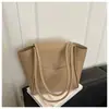 Bolsa de Mão Cesta de Legumes, Bolsa Transversal, Bolsa de Mão Grande Capacidade para o Dia a Dia, Couro Macio Estilo Coreano 2026 Bolsa Tote de Nicho para Mulheres