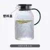 Tetera de agua fría espesa resistente a altas temperaturas para el hogar y el restaurante, tetera de vidrio de gran capacidad para agua hervida y té, alto valor estético