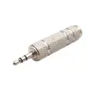 Adaptador de conversión de audio de doble canal niquelado de 6.5 a 3.5 amplificador de potencia de piano electrónico micrófono micrófono grande a pequeño