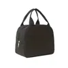 Bolsa de almuerzo de pana a rayas de venta caliente transfronteriza, Bolsa simple de lonchera de gran capacidad, Bolsa de almuerzo portátil para ir al trabajo