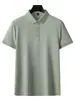 Camisa polo masculina de verão lisa, de manga curta, com colarinho, adequada para uso business casual, disponível em várias cores, resistente a rugas e versátil