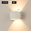 Luminária de parede LED à prova d'água para exterior, quatro folhas, quadrada, dimerizável, para parede externa, varanda, hotel, sala de estar, luz simples para jardim