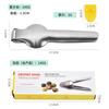 Punto de fábrica clip para castañas de acero inoxidable pelador de castañas clip cruzado para nueces herramienta para castañas clip para avellanas abridor de castañas