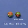 Estilo Antiguo Esmalte Azul Quemado Calado Redondo Cuentas de Transferencia Sueltas para Joyería Hecha a Mano DIY Accesorios Hebilla de Ropa Accesorios