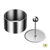Forma Redonda de Aço Inoxidável para Pratos Frios, Forma Inovadora para Arroz Roxo e Pasta de Tarô, Apresentação Criativa de Pratos e Decoração para Hotéis