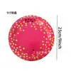 Vermelho Rosa Estampagem a Quente Ponto Conjunto Descartável de Louças Prato de Papel Descartável Copo de Papel Toalha Decoração de Festa Adereços