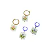 Pendientes de Flor de Dopamina a la Moda, Frescos y Exquisitos con un Toque de Lujo Ligero y de Alta Gama, Estilo Vacacional, Pendientes Versátiles con un Diseño Único