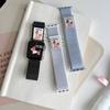 Correa de nailon con lazo para cachorro Dachshund para Apple watch56789S10 Correa de reloj Apple