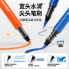 Marcador Acrílico de Doble Punta Suave y Duro Color Verdadero Líquido Recto Pincel Especial para Arte Estudiantil Papel Opaco Bolígrafo de Color Apilable