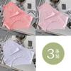 (3 peças) Roupa interior de apoio à barriga de mulheres grávidas em forma de V em forma de cintura baixa para mulheres grávidas sem vestígios de gravidez e parto universal Ice Silk forro de algodão puro