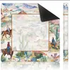 Nova Mesa de Mahjong Floral Americana de Lama Diatomácea Tapete de Mesa para Jogo Guandan Americano Loja Antiderrapante Resistente à Sujeira Resistente ao Desgaste Tapete de Mesa XU