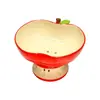 Plato Cerámico para Fruta Fresca para Sala de Estar Uso Doméstico Nuevo Modelo 2025 Alto Valor Estético Lujo Ligero Gama Alta Exquisito Plato para Fruta Manzana con Drenaje