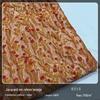 Tecido jacquard tridimensional em relevo laranja clássico para vestido de primavera e outono, casaco, roupas, bagagem, tecido jacquard