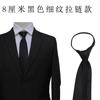 Traje Coreano Profesional de Negocios de Vestir para Hombre de Etiqueta Corbata sin Cierre para Gente Perezosa Fácil de Jalar