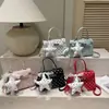 Estilo Coreano Lunares Bolso de Mano Pequeño Cuadrado Cruzado para Mujer para el Trabajo Popular Este Año 2026 PU Nueva Moda Exquisito