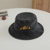 Sombrero transfronterizo para niños, sombrero de pescador, dibujos animados europeos y americanos, excavadora, sombrero de sol de mezclilla, sombrero de cubo de personalidad para bebé, comercio exterior
