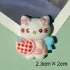 Acessórios de Resina DIY Desenho Animado Menina Fofa Gatinho Cola de Chantilly Grampo de Cabelo Feito à Mão Capa de Celular Fivela de Sapato Acessórios Chave