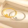 Pulsera Corona Saturno Full Diamante de Lujo Ligero, Joyería de Moda Versátil de Gama Alta Transfronteriza