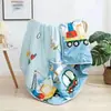 Edredom Infantil de Verão Fresco de Algodão Lavado Jardim de Infância Edredom para Ar Condicionado Soneca de Bebê Solteiro Desenho Animado Fino Verão Lavável à Máquina