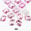 Vidro Poligonal Costurado à Mão com Strass, Strass Irregulares de Fundo Plano, Acessórios de Cristal para DIY, Vestido de Noiva, Sapatos, Chapéus, Bolsas, Acessórios de Vestuário