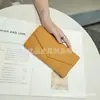 Em estoque venda quente carteira feminina de couro bovino novo estilo padrão lichia couro genuíno moderno simples grande capacidade porta-moedas bolsa clutch para mulheres