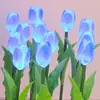 Luces Solares de Tulipan LED Simuladas para Jardín Exterior, Luces Decorativas de Paisaje para Patio