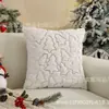Nova Capa de Almofada de Natal com Lantejoulas, Bordado de Árvore de Natal, Rena, Floco de Neve, Almofada de Cabeceira, Decoração de Festa
