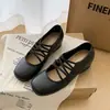 Nuevos y cómodos zapatos Mary Jane de tira cruzada versátiles para mujer, zapatos bajos de suela blanda, estilo retro francés, Verano 2026