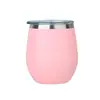 Amazon Taza de Huevo Acero Inoxidable 304 Doble Capa Aislamiento al Vacío Copa Fría para Vino Tinto Forma de U 8 oz Taza de Huevo