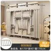 Guarda-Roupa Resistente de Tubo de Aço e Tecido Robusto para Montagem em Quarto de Casa, Armário de Armazenamento para Casa Alugada, Guarda-Roupa Simples de Aço